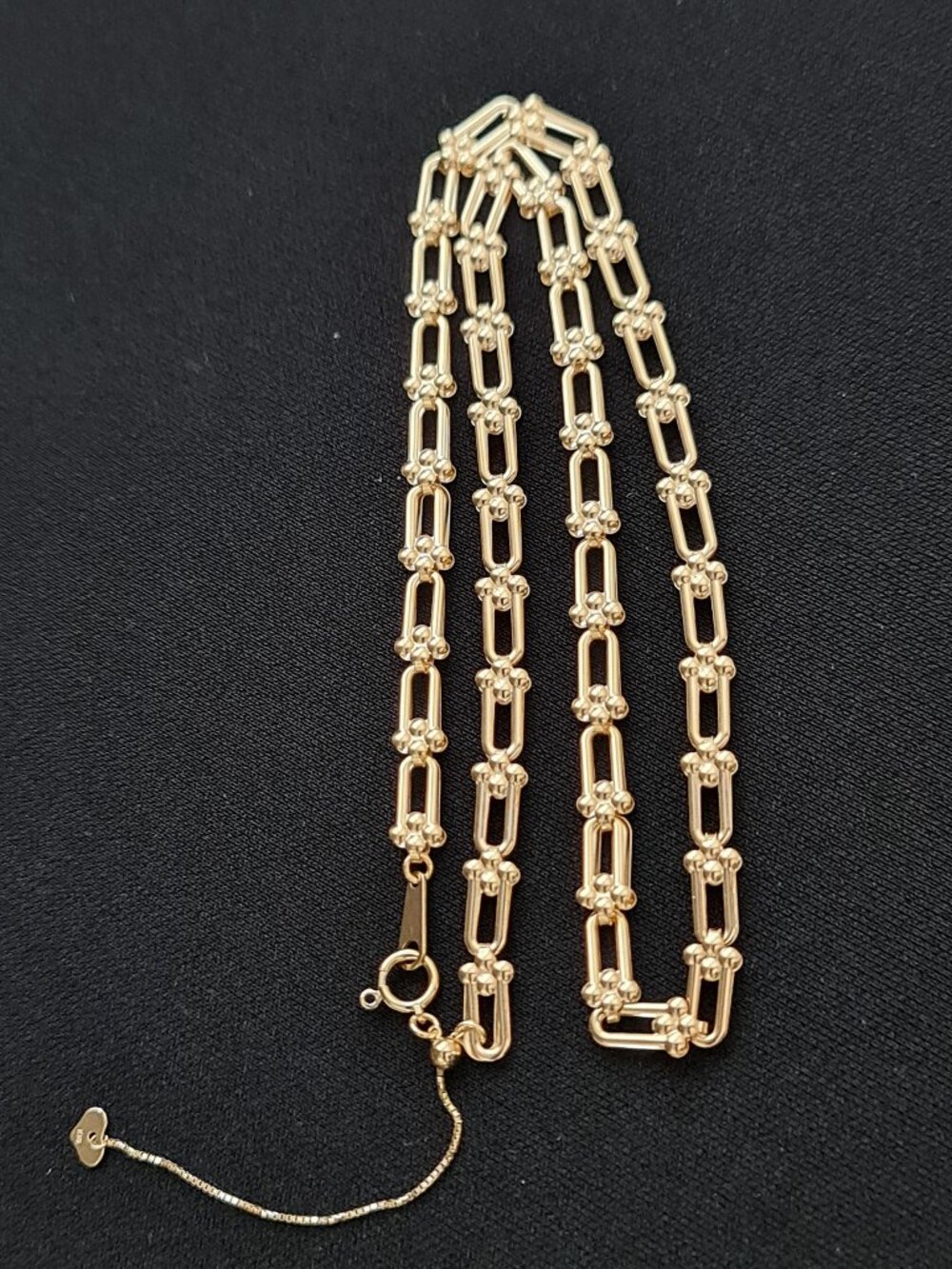 Gorgeous adjustable necklace with intricate design K18  1 of 2 listing